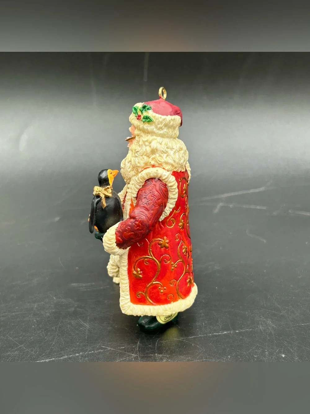 Carlton Cards Santa’s Holiday Best Ornament 2000 Polar Bear Penguin Boxed